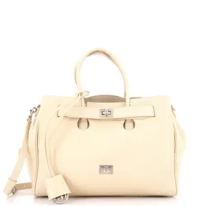 Pre-owned Balenciaga Leather Tote Bags REBAG Bel Air Carry All Bag Medium by Rebag