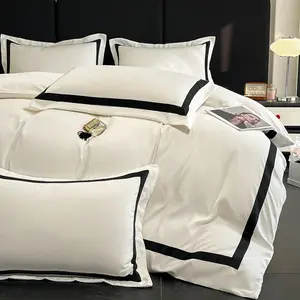 3-Pieces Patchwork Black White Grey Hotel Decorative Bedding Set, Includes Duvet Cover & 2Pillowcases Without filler Ultra Soft All-Season Mahchine Washable Soft Bedding Sets