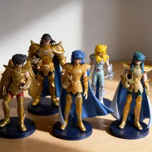 Seiya, Shiryu, Shaka (Gold Saints) Saint Seiya Anime Figure 12cm - Decoration, Gift, Figure