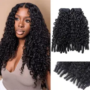 OQ HAIR Burmese Curly Hair 4 Bundles 100% Virgin Human Hair Extensions 3 4 Bundle Deals Sew in Hair Weaving #SummerVibes