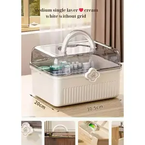 Medicine box family pack large medicine box household medicine storage box medicine medical large capacity medicine portable first aid