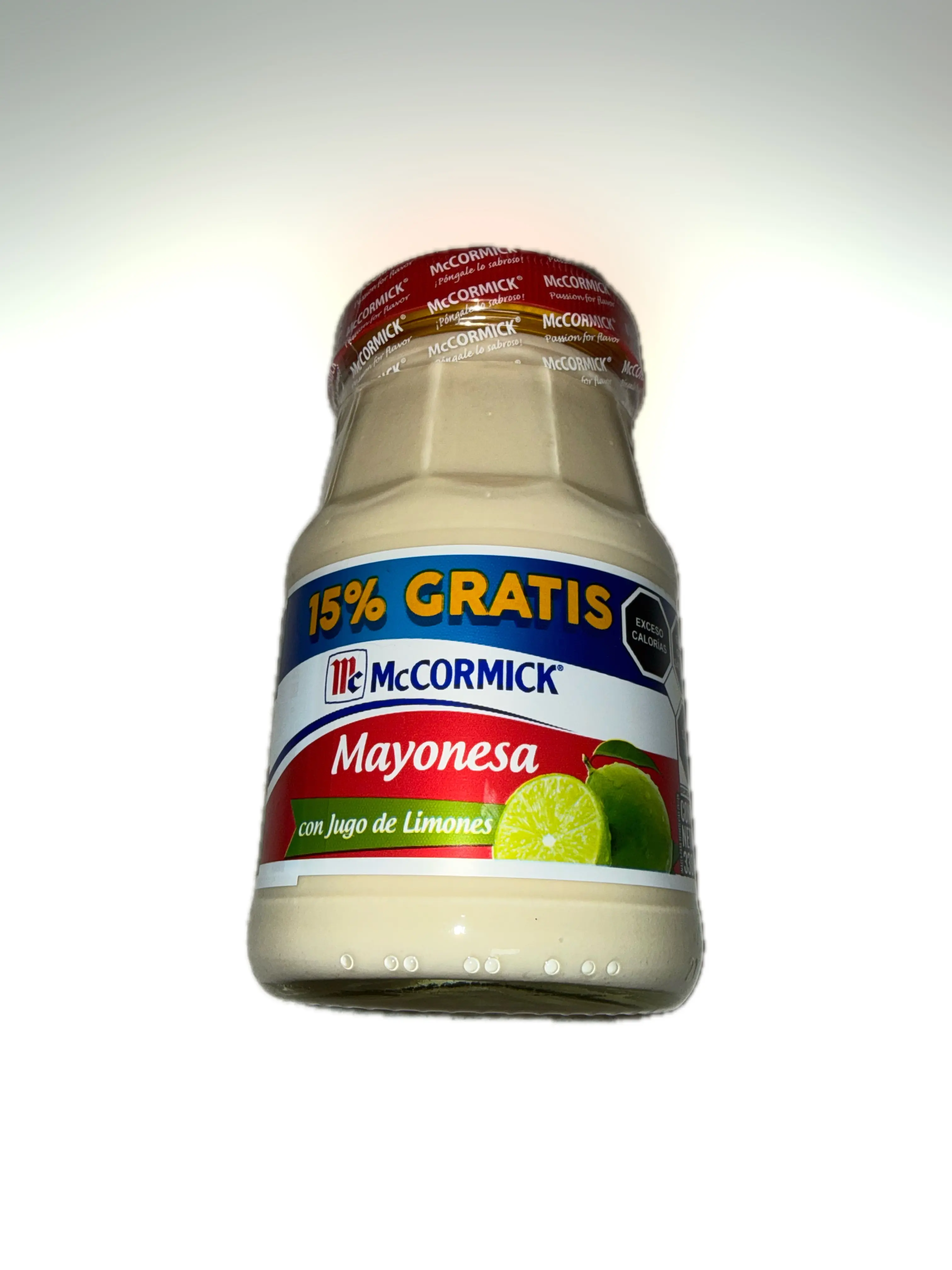Mayonesa McCormick con Jugo de Limones 330g | McCormick Mayonnaise with Lime Juice, 330 g (11.64 oz) Glass Jar