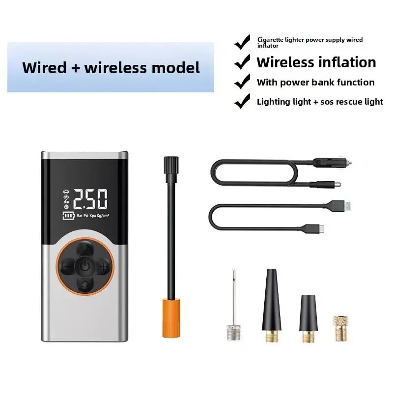 Wireless + Cigarette Lighter Cable & Power Bank