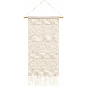 Smithdale Beige Woven Patterned Wall Hanging