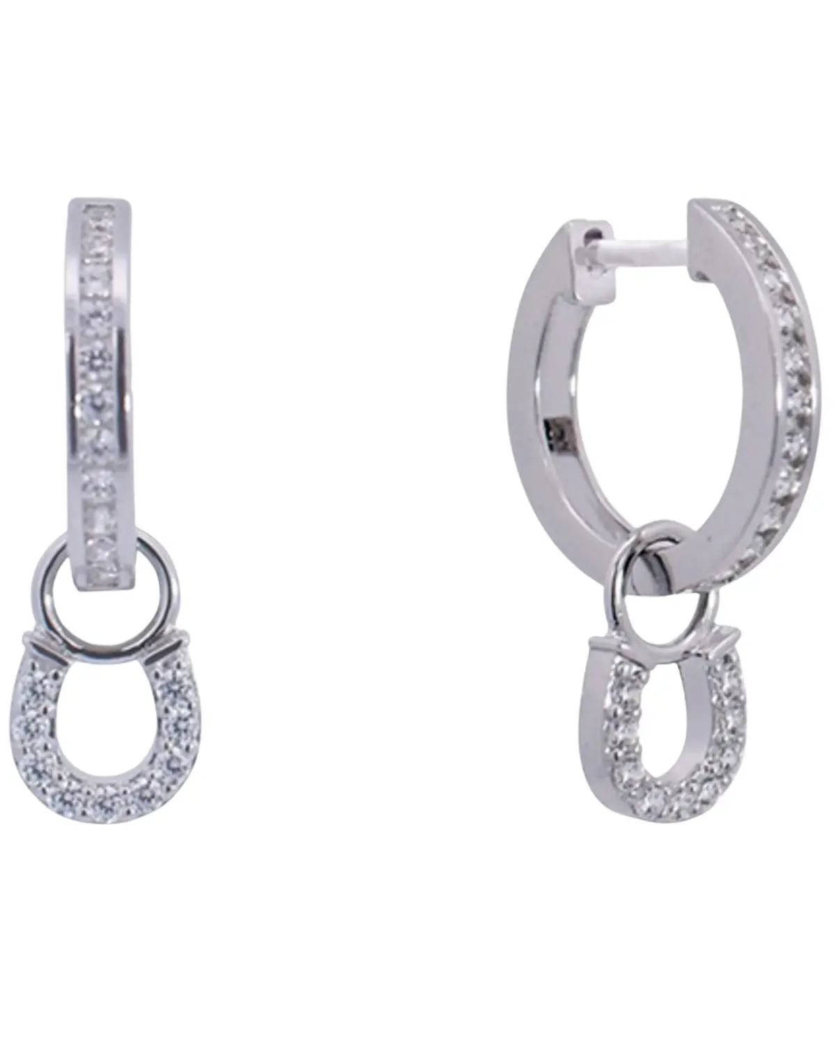 Kelly Herd Women's Women'S Sterling Silver Hanging Horseshoe Earrings - Er03-11E
