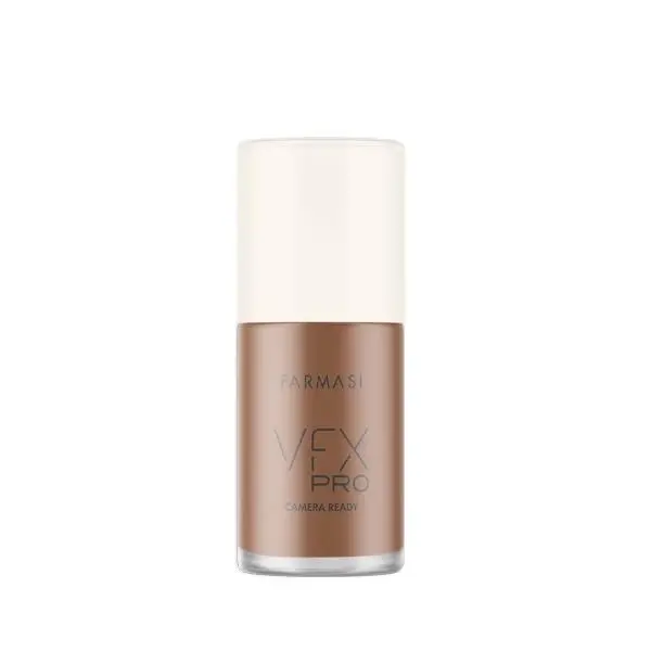FARMASI VFX Pro Makeup Foundation - Marine Water-Infused for a Flawless Matte Finish, Full Buildable Coverage, Pore-Reducing Vegan Makeup Products, Shade Latte 20, 1 oz, Water (Aqua), Glycerin, Gluten Free, Cruelty Free, Oil-Free