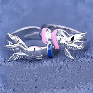 Anime Digimon Digital Monster Cherubimon Ring Unisex Cartoon Couple Adjustable Opening Rings Jewelry Accessories Gifts