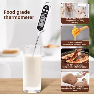 High-precision food thermometer for water, baby bathing, infant formula, frying, home kitchen, baking.
