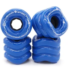 SHARK WHEEL 60MM 78A IBIZA BLUE CALIFORNIA ROLL Skateboard Wheels for Smooth Performance and Durability
