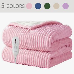 electric heated blanket, 5 heat levels electric blanket with 3h auto shut-off, multifunctional blanket, sheating blanket, oft comfortable warming shawl for home office travel
