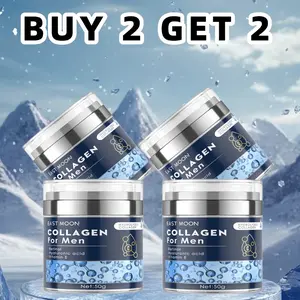 Buy 2 Get 2 Free: Men’s Collagen Face Cream, Men’s Facial Moisturizer (50 g), Firming Lotion for Skin, Hydrating Firming Lotion with Hyaluronic Acid sustainable daily essential Rich Priming Moisturizer wrinkle defense