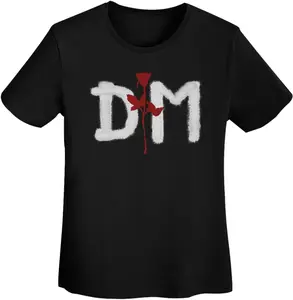 Depeche Women Mode T Shirt Tops for Womens, Athletic Teacher Women Basic Short Sleeve T-Shirts Classic Crewneck Tees T Shirt Top Cozy Clothes X-Large Casual Cotton Comfortable