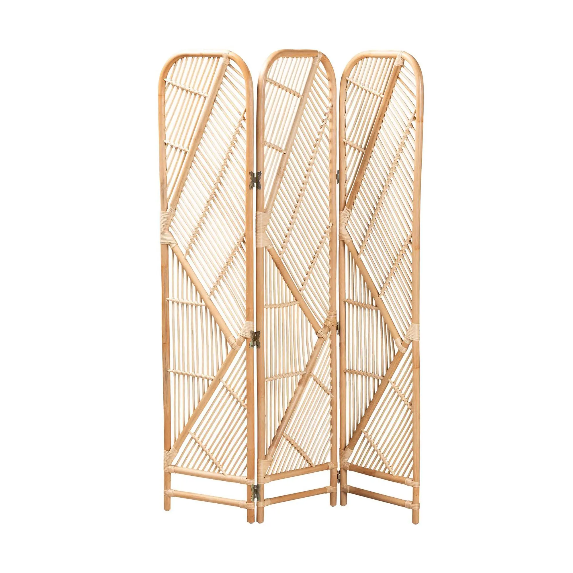 bali & pari Firenze Natural Brown Rattan Room Divider