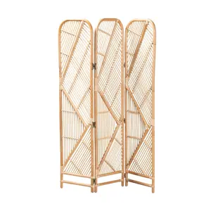 bali & pari Firenze Natural Brown Rattan Room Divider