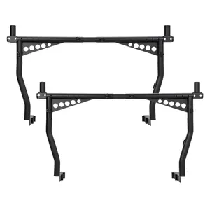1000 Lbs Capacity Universal Truck Ladder Rack - Adjustable Height 52"-82" for Rooftop Tent, Surfboard – No-Drill Heavy Duty Rack for Trucks