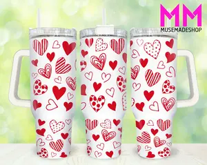 Valentines 40oz Tumbler, Happy Valentines Day Tumbler 40oz Couple Love  40 oz Tumbler, Cool Tumbler, Thanks Giving Gift, Chritsmas Tumbler