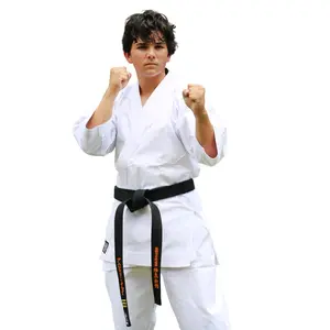 KARATE UNIFORM BLEACHED 100% COTTON CANVAS  -14-OZ