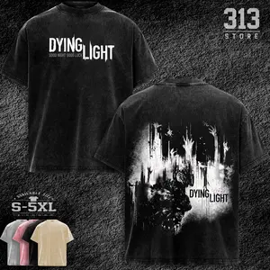 Dying Light: The Beast Tshirt,Hoodie Vintage Washed raphic T-Shirt, Gamer Streetwear Unisex Top graphic tee unisex Menswear