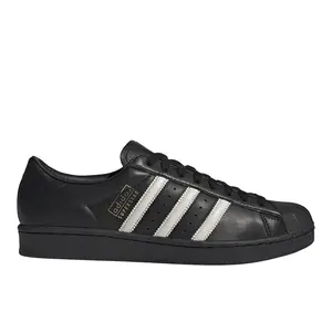 adidas Mens Superstar Vintage Lace Up Sneakers Shoes Casual - Black