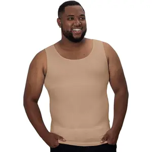 Gynecomastia Compression Shirt Men - Slimming Undershirt for Mens Shapewear, Body Shaper Compression Tank Top Menswear Socks Tshirt Biker