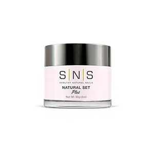 SNS Nail System 2oz Natural Set Dipping Powder, SNS Dipping Powder Starter Kit Pink and White Dipping Powder Long Lasting Salon