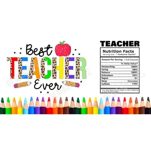 Teacher appreciation UV DTF cup wrap - transferencias uvdtf para vasos