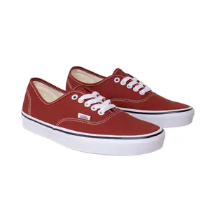 VANS Authentic Color Theory Rust Bronze VN000D7YFSB Round Toe Lace-Up Canvas Sneakers, Casual Trainers, All-Season Sports Footwear, Skateboarding Sports Shoes