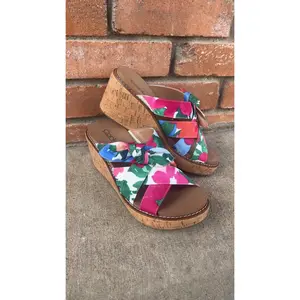 Corkys Bowdacious Floral Wedges