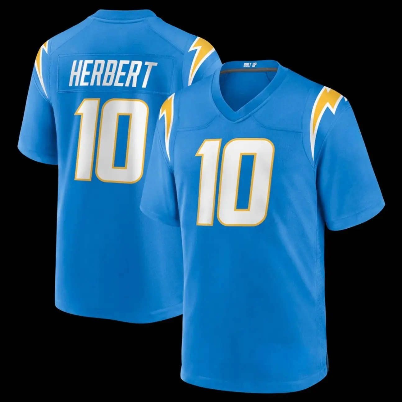 Unisex Football inspired by Herbert 10 Los Angeles Home Team Game Player Jersey - Powder Blue