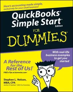 USED-QuickBooks Simple Start for Dummies by MBA Stephen L. Nelson (Paperback)