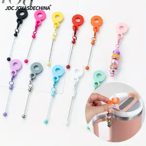 11pcs/22pcs New Beadable Straw Charms DIY Cup Pendant Holiday Gift for DIY Chain Decoration, Creative Water Cup Decoration, Handmade Bead Decoration