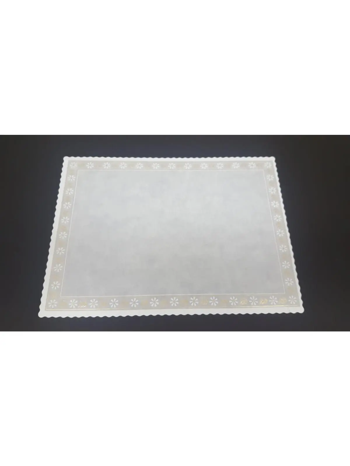 Viking-1115DDS Glassine Paper Disposable Cookware, Rectangular Scalloped Edge Quarter Sheet Doilies, 10.75x14.75 in, 500-Piece Kitchen Set for Dry Food Storage