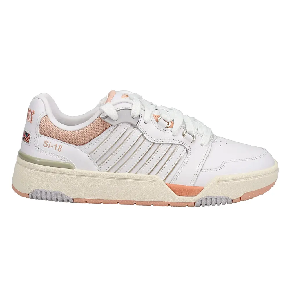 K-Swiss Womens Si-18 Rival Lace Up Sneakers Shoes Casual - White