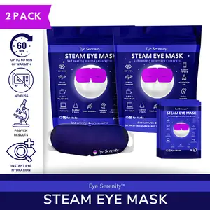 (2 Pack) Eye Serenity Warm Eye Compress for Dry Eyes, Sleep, Screen Fatigue, Calming Eye Mask