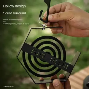 Outdoor Hanging Mosquito Coil Holder for Camping and Hiking Mosquito Coil Tray Organizer