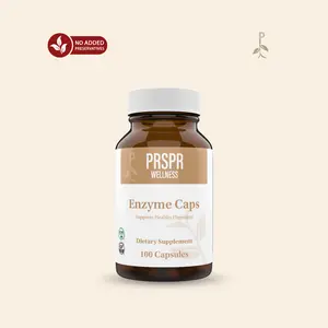PRSPR Wellness Enzyme Caps with Betaine HCL & Ox Bile - 100 Capsules - Supports Healthy Digestion - Natural Dietary Supplement
