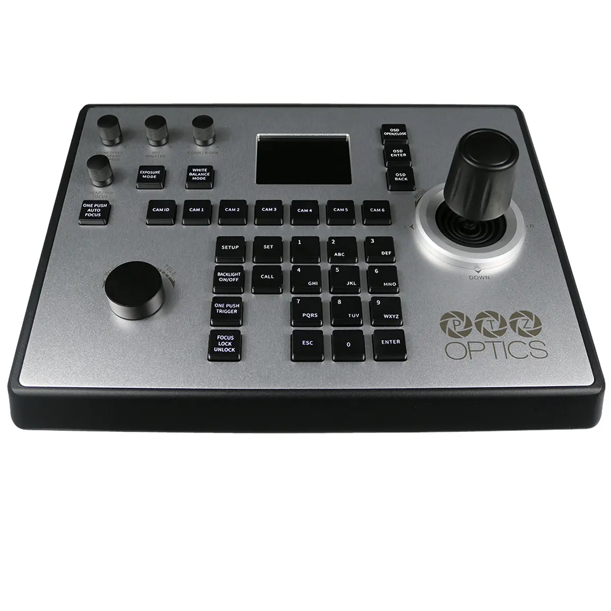 PTZOptics 4th Gen PT-JOY-G4 Dual Protocol Joystick Controller - VISCA Over IP, Serial, Local Single Unit Camera Accessory for Production Users, Joystick Ctrlr