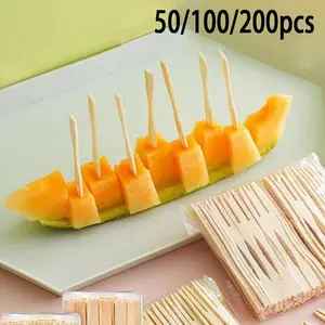 Bamboo Appetizer Forks, Fruit Forks, Dessert Forks, Home Cake Sweetener Forks, Wedding Party Supplies, Kitchen Utensils, Christmas Gifts, Gift Option