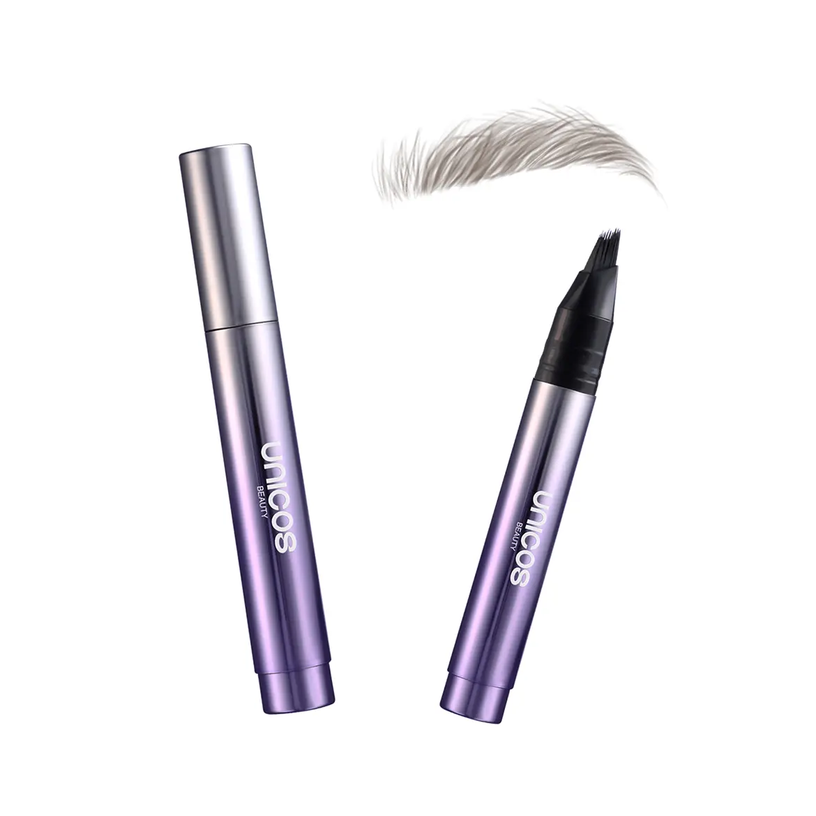 Unicos Eyebrow Angled Brush, Utra-Fine Fibers, Self-Feeding Smooth Application, Long-Lasting Formula for Daily Makeup summerwins