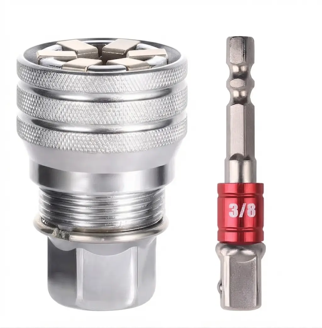 1-Handed Multi-Function Universal Socket Wrench Tool - 3/8"-3/4" Adjustable Socket, Self-Adjusting Ratchet Adapter, Ideal for Home DIY & Auto Repair, Recommended Uses For Product": "Auto Repair