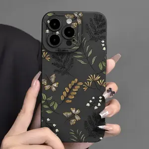 Floral Pattern Phone Case, Anti-drop Cellphone Protective Case, Total Protective Shockproof Mobile Phone Cover Casing for iPhone 11 12 13 14 15 16 Pro Max, Smartphone