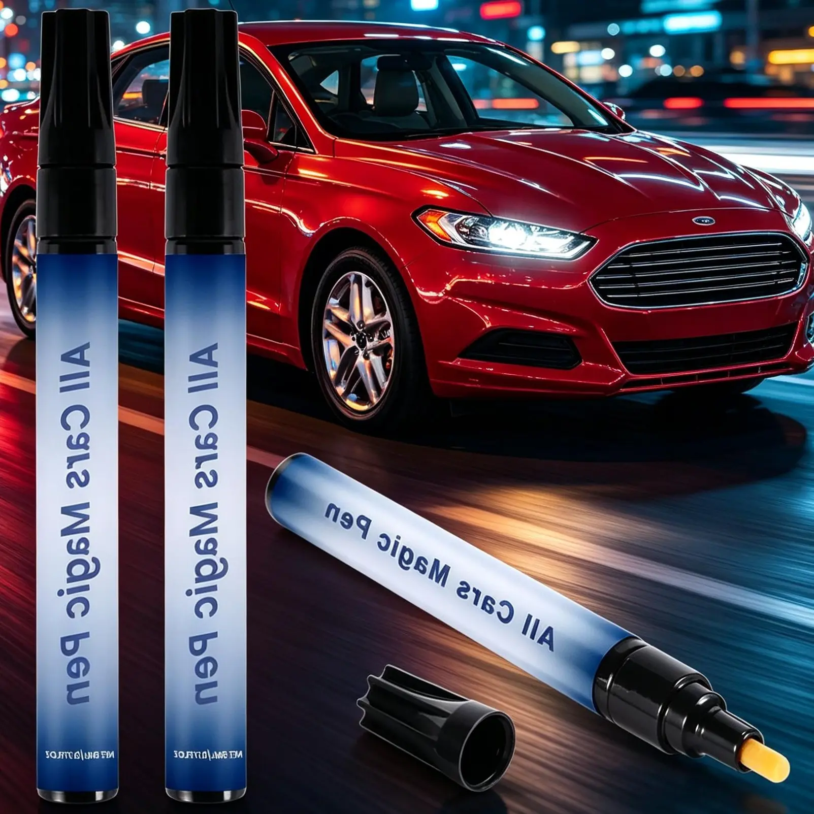 Magic Touch-Up Pen for Car Paint - Fix Light Scratches & Scuffs in Minutes, Universal Fit for All Colors