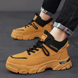 Men's shoes 2025 new outdoor sports mountaineering cargo shoes men's non-slip wear-resistant casual shoes