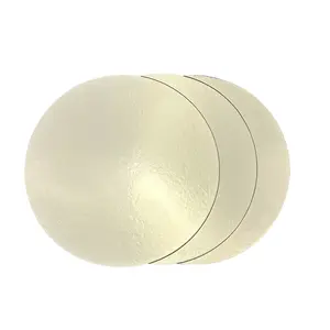 Gold Round Cake Board, 12 inch Diameter, 3 Counts