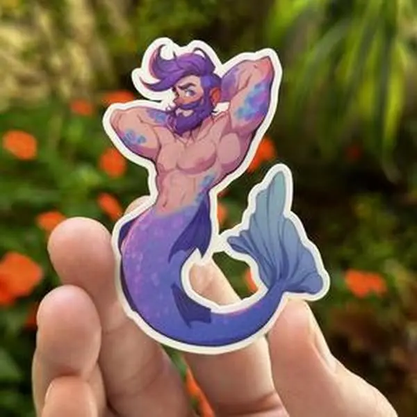Vinyl Sticker: Merman Lysander