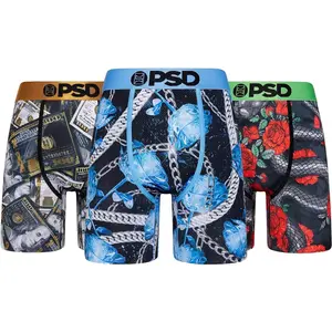 PSD Underwear Men's Flying Lux Boxer Briefs 3-Pack