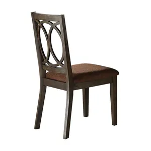 Indoor Modern Wooden Dining Chairs, Chairs for Living Room, Bedroom Furniture, Sturdy, Brown
