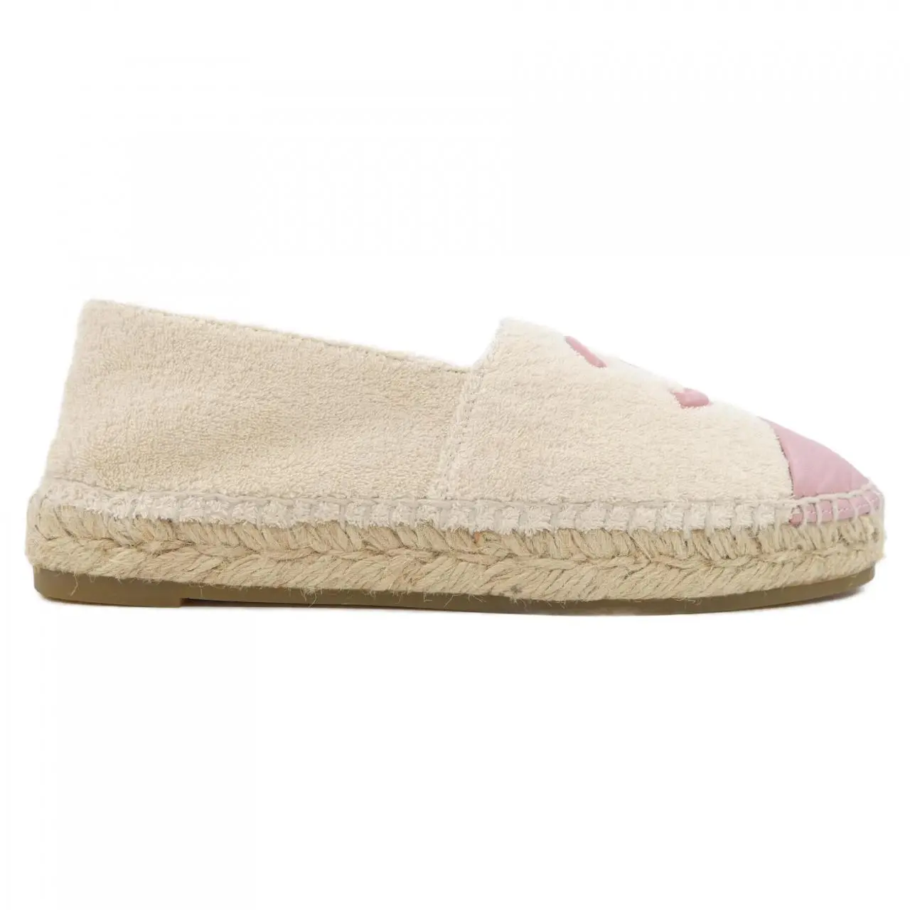 Pre-owned CHANEL Lambskin Small Leather Goods Espadrille Cotton Shoes