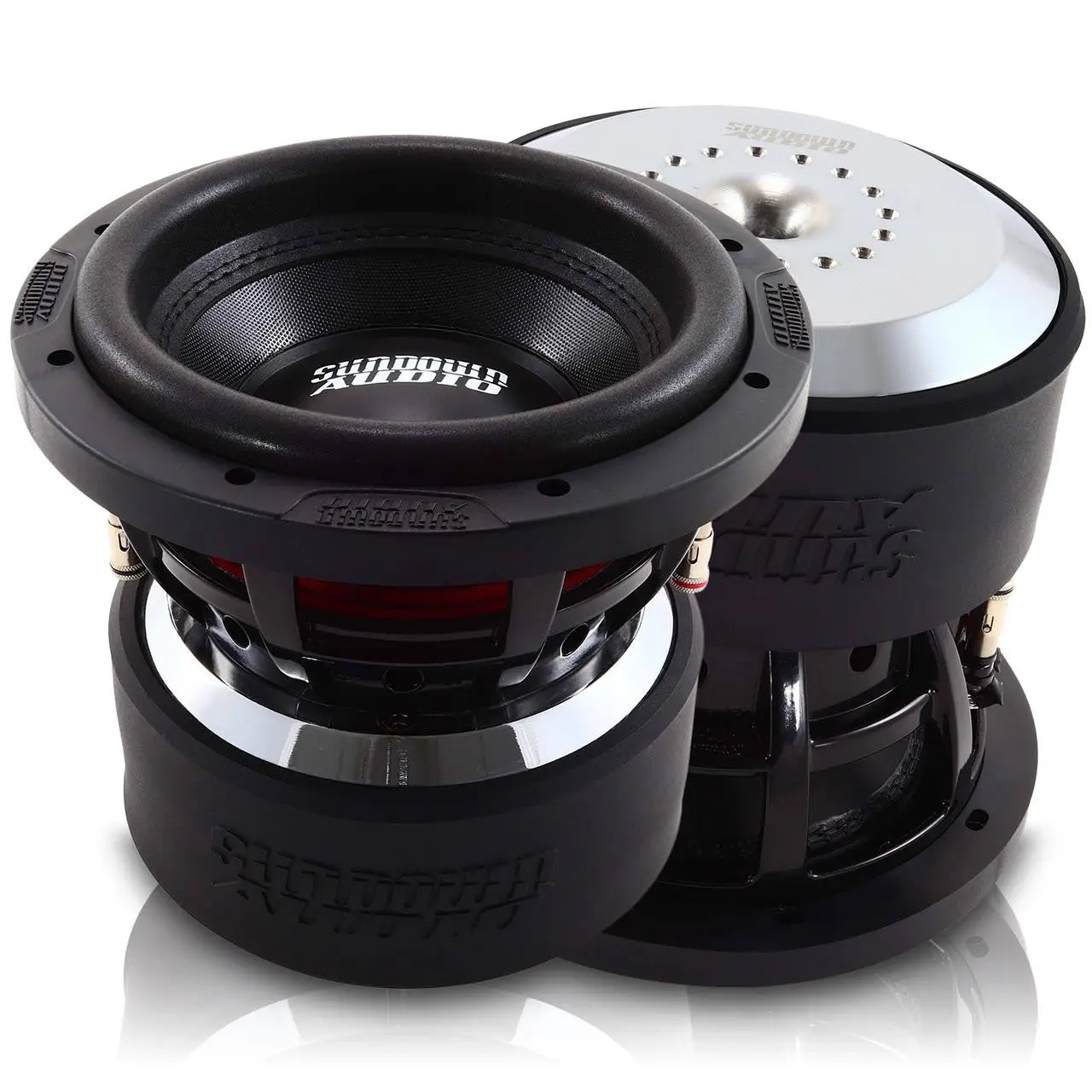 Sundown Audio XV38D2 X8 v.3 8in Car Audio Subwoofer - D2 Voice Coil, 800W RMS Power, 2-Ohm Impedance, Car Stereo Speaker, Subwoofer Bass Speakers, 8 Inches, for Elevating Your Listening Experience