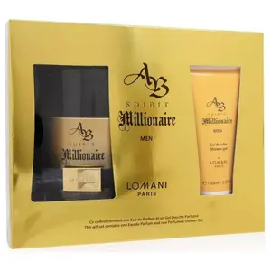 AB Spirit Millionaire by Lomani for men 2 pcs gift set New in Box
